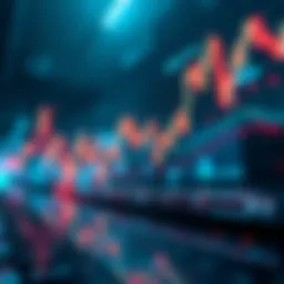 Stock market chart showing upward trend with liquidated short positions.