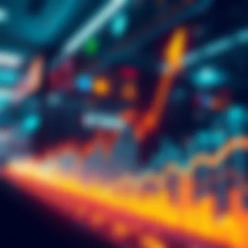 A visual representation of market trends showing a sharp increase, illustrating investor interest and business dynamics.