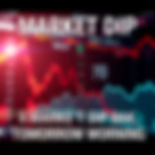 Graph showing a downward trend in market value, indicating a drop back to 70. Visual representation of financial decline.