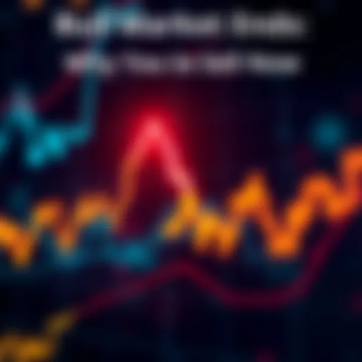 A graphic showing a downward trend in a stock market graph, symbolizing a market correction.