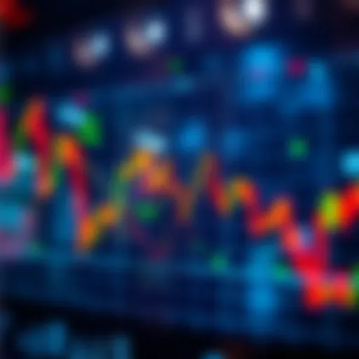 A stock market graph showing a downward trend with investor concerns in the background.