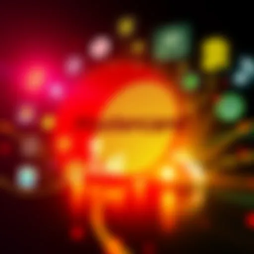 Graphic showing Mastercard logo with icons representing various crypto companies and sectors it partners with