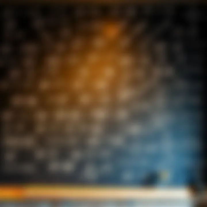 Mathematical Errors A chalkboard filled with incorrect mathematical equations and calculations, illustrating common miscalculations that spark debate.