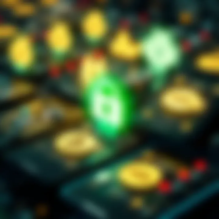 A visual representation of Android phones with crypto wallet icons, emphasizing the vulnerability from a MediaTek security flaw