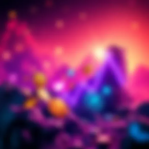 A graphic showing a rising chart with various meme coins and vibrant social media icons, representing increased community engagement and investment interest.