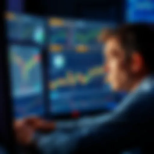 A man looking at a computer screen with a worried expression, reflecting on his failed $1,500 investment that dropped to $2, surrounded by memecoin charts and graphics.