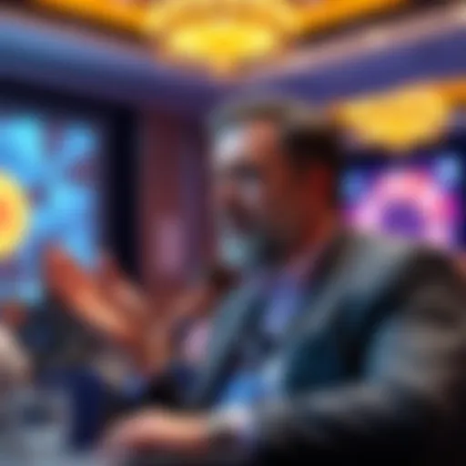 Michael Saylor speaking at a conference about Bitcoin and potential selloff by 2026