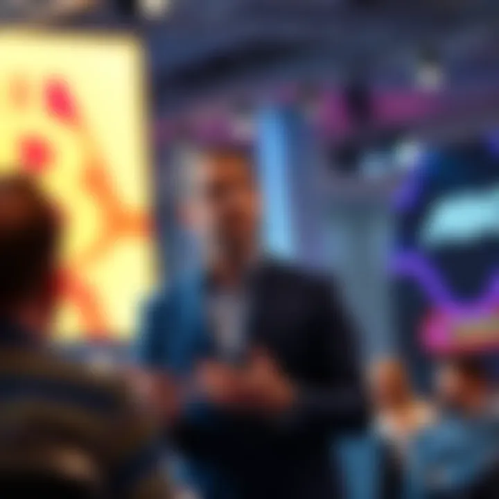 Michael Saylor speaking about the future of finance and digital currencies at a conference