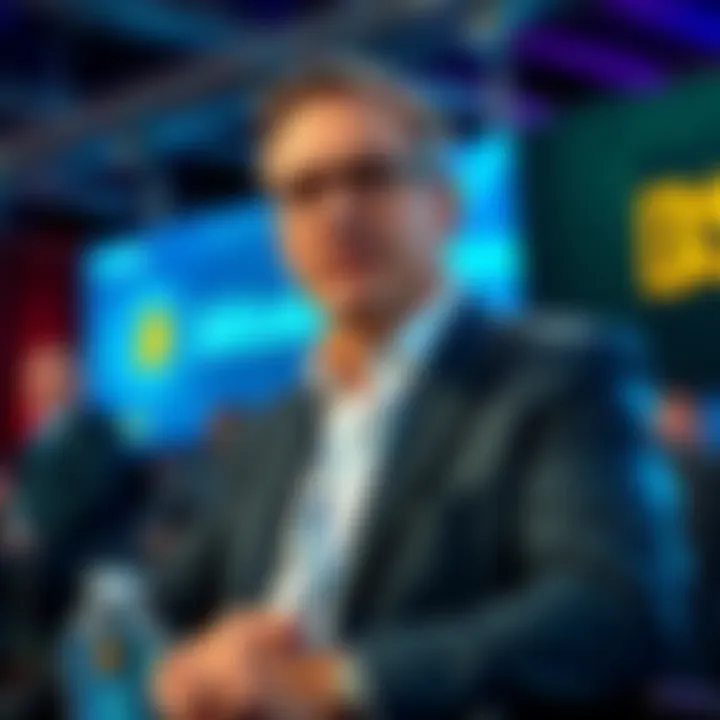 Michael Saylor speaking at a conference about $MSTR's Bitcoin buying plans