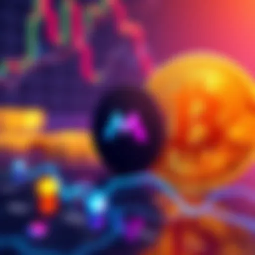 A graphic showing the Microstrategy logo alongside Bitcoin symbols, indicating market fluctuation after a sale.