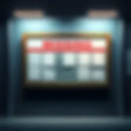 A notice board with empty spaces where updates should be posted, highlighting the absence of critical client updates.