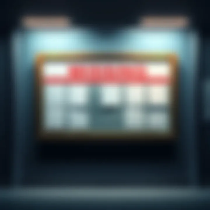 A notice board with empty spaces where updates should be posted, highlighting the absence of critical client updates.