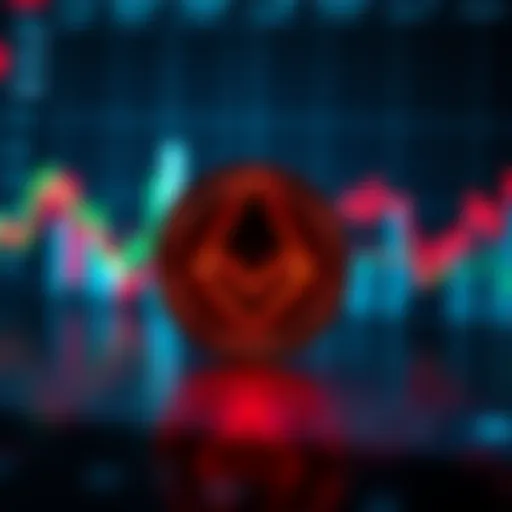 Monero symbol in front of financial charts showing surveillance trends