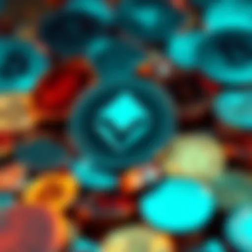 Monero logo surrounded by various digital coins symbolizing the rise of Monero in the online economy