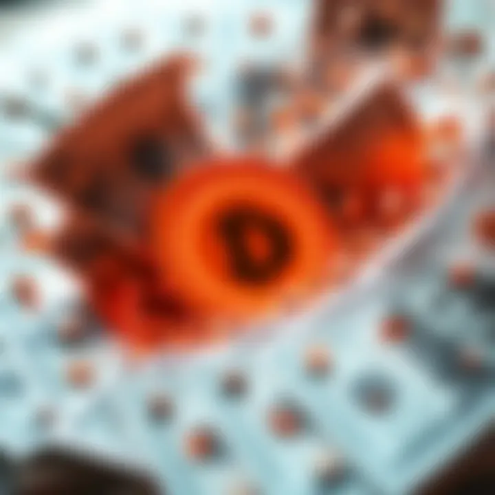 A visual representation of traditional money transforming into the digital asset DOT, symbolizing a shift in financial value.