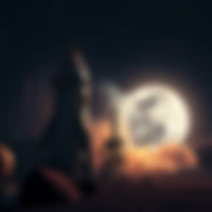 A rocket preparing for launch towards the Moon as part of the Moon Express project, with a starry sky in the background.