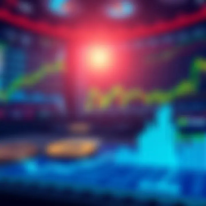 A digital representation of cryptocurrency trading on the E*Trade platform by Morgan Stanley, featuring various crypto coins and trading charts.