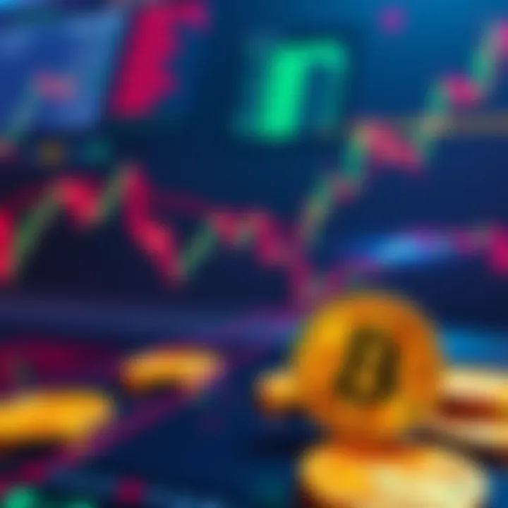 Charts showing MSTR stock and Bitcoin prices dropping, symbolizing financial struggle and market pressure.