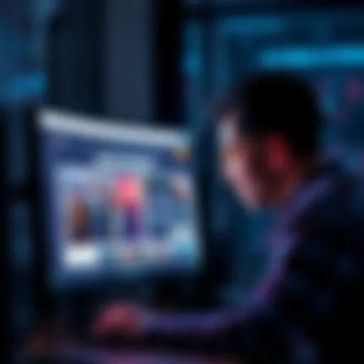 A worried person looking at a computer screen with a news article about the Nano project, showing concern over its future activities.