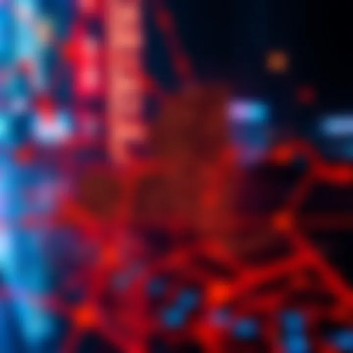 Illustration of a digital asset transaction with a tax symbol overlay, representing New York's new tax on digital assets