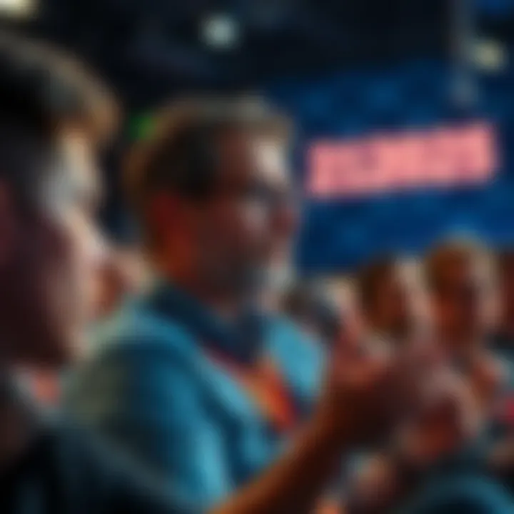 Nicolas discussing decentralization at Consensus 2025, with a focused audience listening intently.