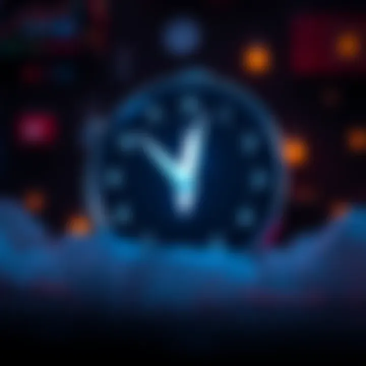 A digital clock showing midnight with the NIGHT token logo in the foreground, symbolizing the upcoming launch.