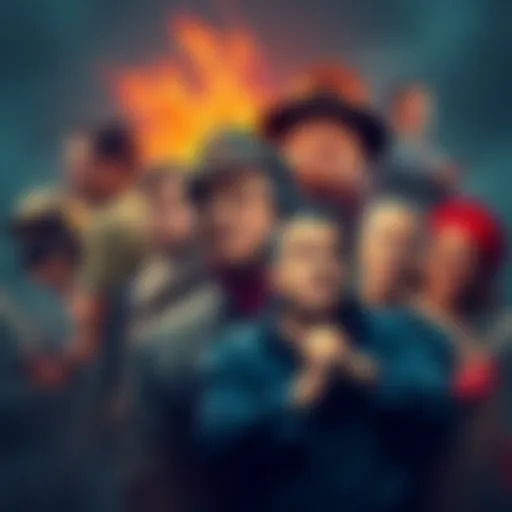 A collage of famous personalities and memorable events from the past, capturing a sense of nostalgia and fun.