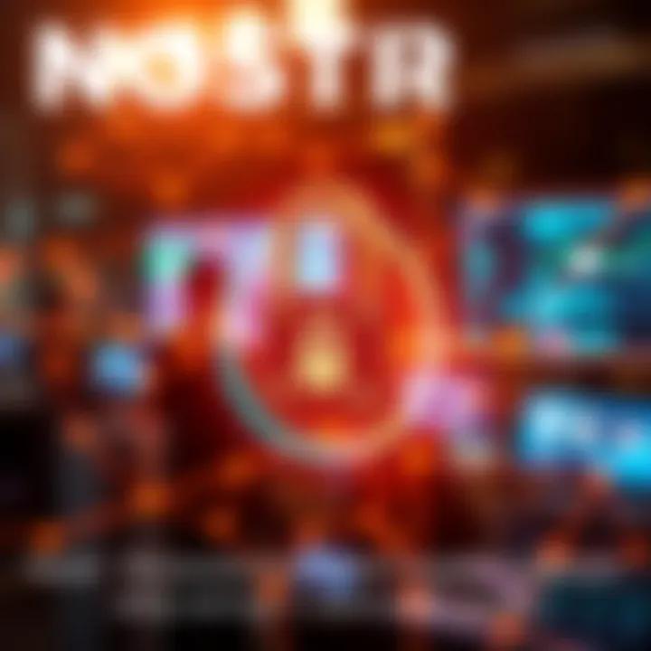 A digital representation of secure online identity with a lock and network symbol