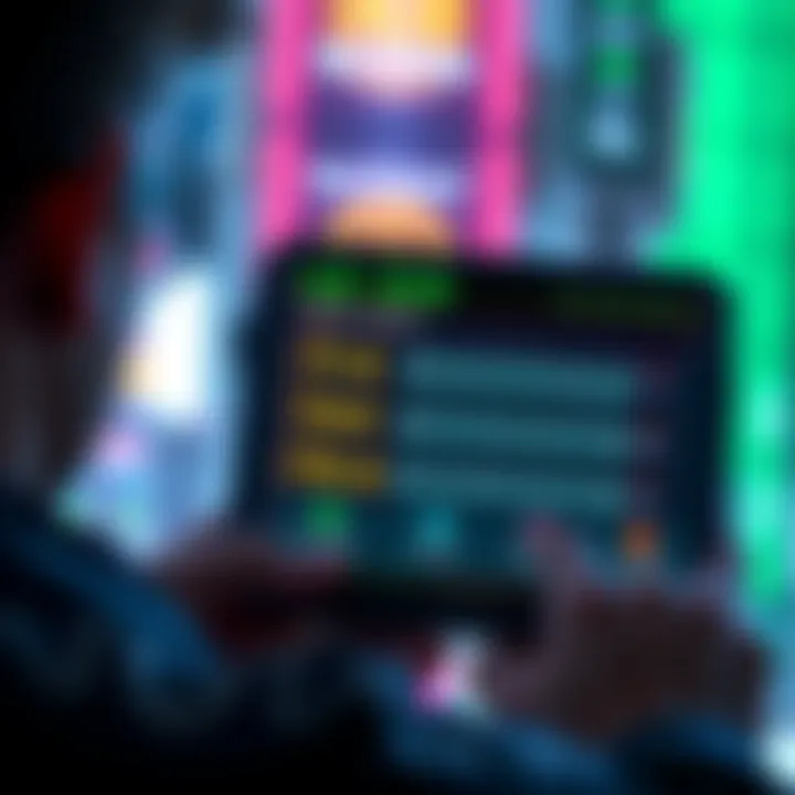 A person looking at a digital wallet displaying a twelve-word seed phrase, showing options for different combinations to access funds