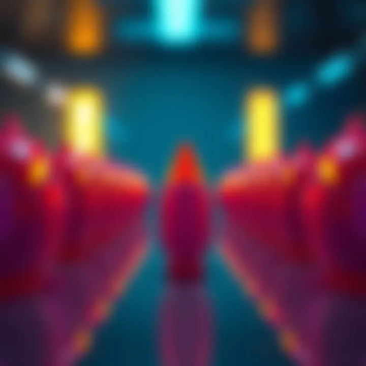 A group of similar objects with one distinct item that looks different from the rest, highlighting uniqueness.