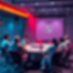 Participants discussing open source projects at a round table during the meeting on October 15, 2026