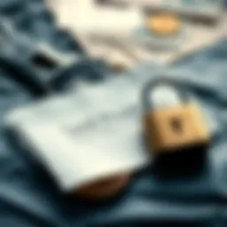 A piece of paper displaying a seed phrase written in clear handwriting, placed next to a small lock symbol to represent security measures.