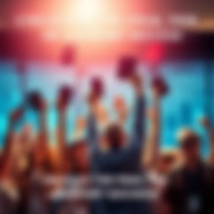 A group of happy travelers holding their passports in the air, symbolizing the joy of reaching the final tier of passport success.