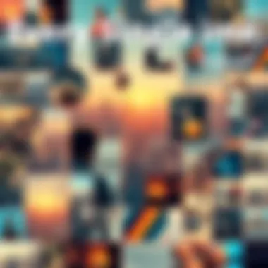 A collage showing various recurring trends such as seasonal changes, daily routines, and community events.