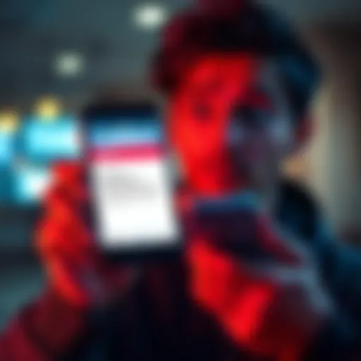 A person looks surprised while holding a payment notification on their phone, questioning its legitimacy after three years.