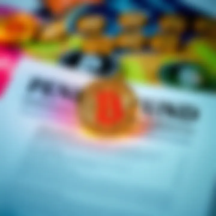 A representation of a pension fund document with Bitcoin symbols in the background, highlighting the connection between traditional finance and cryptocurrency.