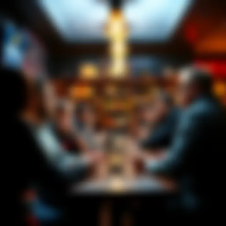 A group of people sharing their thoughts on crypto cards at a cafe