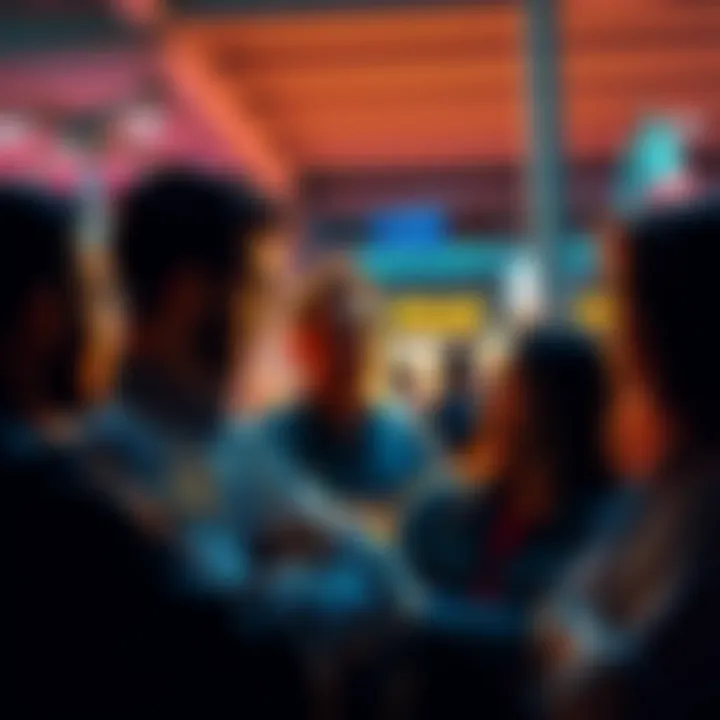 A group of people engaged in a serious discussion about societal issues