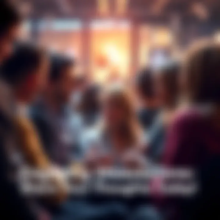 A diverse group of people engaged in conversation, sharing ideas and perspectives