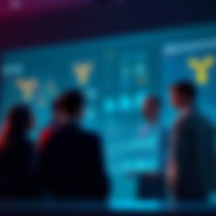 A group of people looking at charts and graphs related to $XRP ownership statistics