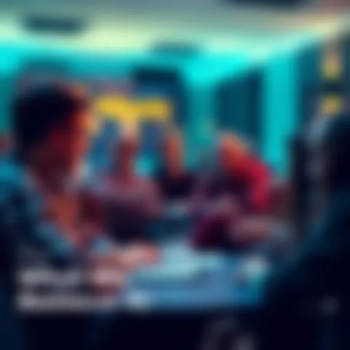 A group of people engaged in a lively discussion about their experiences and beliefs in Bitcoin, sharing insights and personal stories.