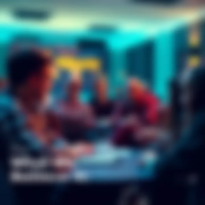 People discussing Bitcoin beliefs A group of people engaged in a lively discussion about their experiences and beliefs in Bitcoin, sharing insights and personal stories.