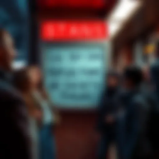 Group of people sharing a laugh at a funny sign about society's quirks