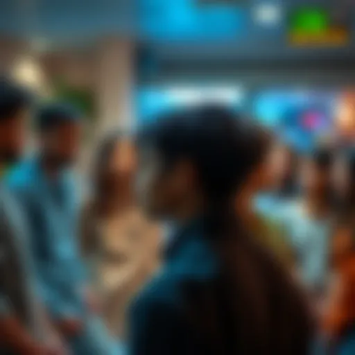 A diverse group of people sharing thoughts about their identities in a casual setting