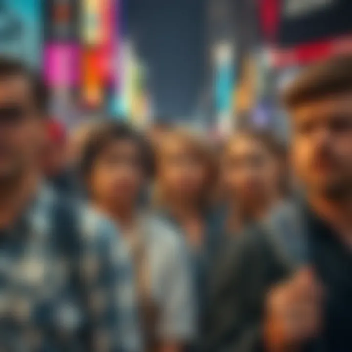 Group of people with worried expressions in a busy city setting, reflecting feelings of pessimism in 2026