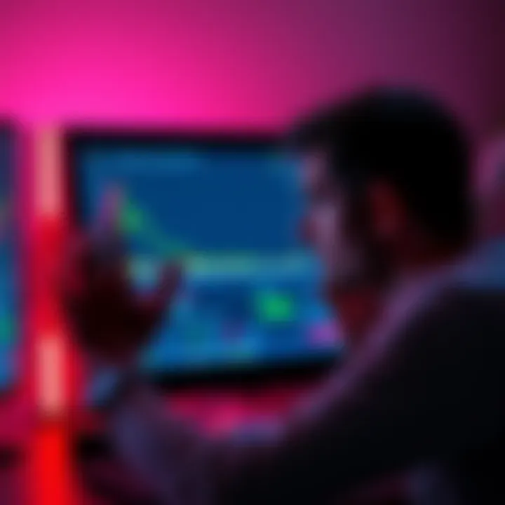 A person examines their computer screen showing high memory usage, looking puzzled about the cause.