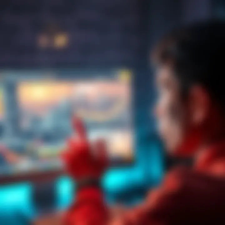 Individual feeling regret while viewing an old crypto wallet on a computer screen, reflecting on lost investments and friendships.