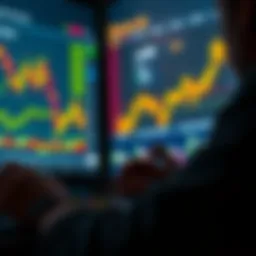 A person looking at Bitcoin price charts on a laptop, reflecting on past trading decisions and the impact of selling cryptocurrency.