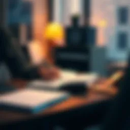 A person sitting at a desk writing in a planner, organizing their tasks and time for better productivity.