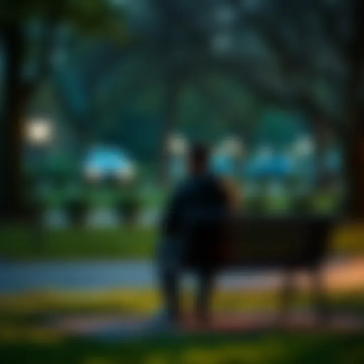 Individual sitting on a park bench looking contemplative, symbolizing a shift from crypto investments to focusing on life experiences.